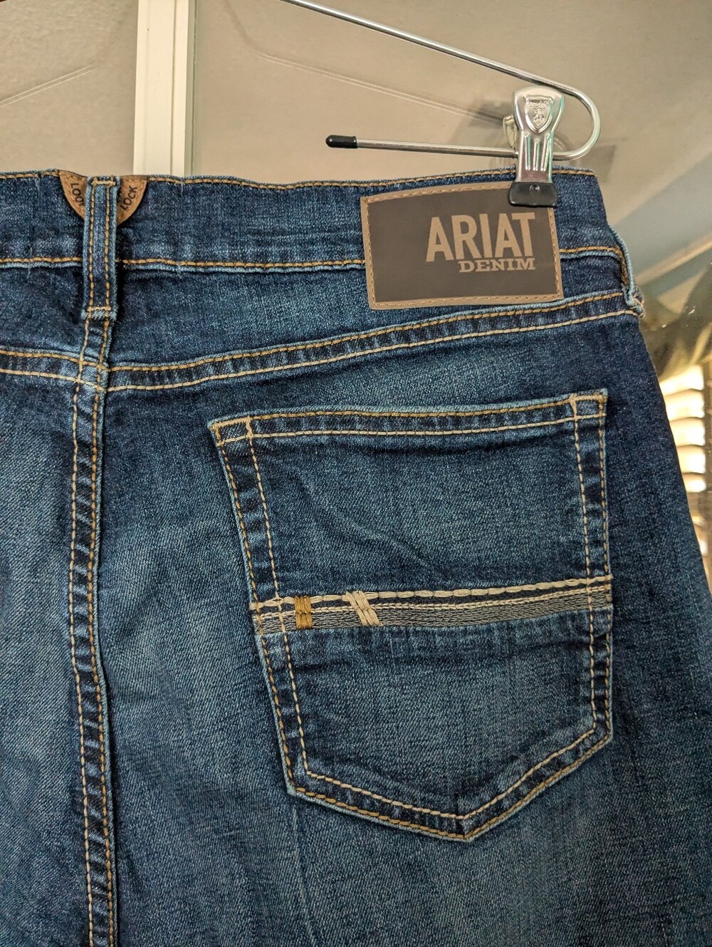 Ariat Men's M8 Brawley Tekstretch Slim Jean Size 35 Waist 32 Length - Picture 4 of 5